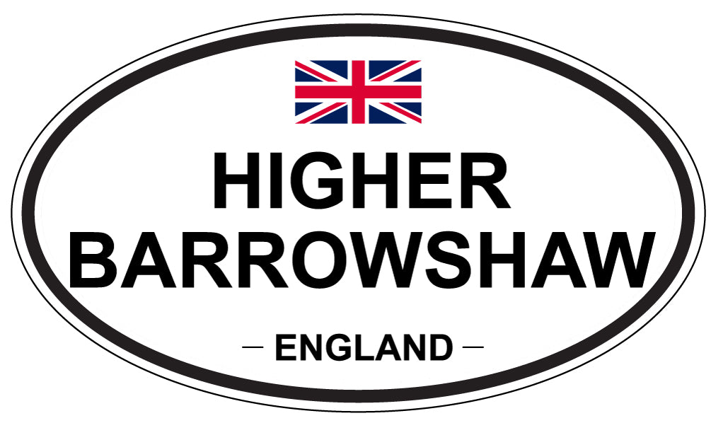 HIGHER BARROWSHAW, England - Oval Magnet