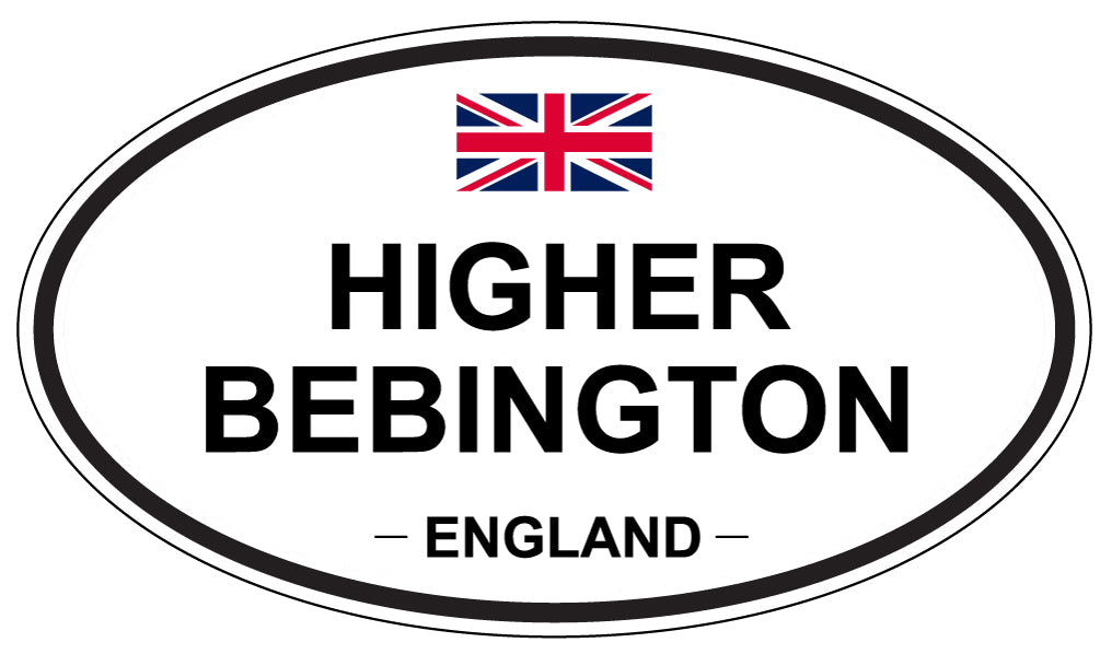 HIGHER BEBINGTON, ENGLAND - Oval Sticker