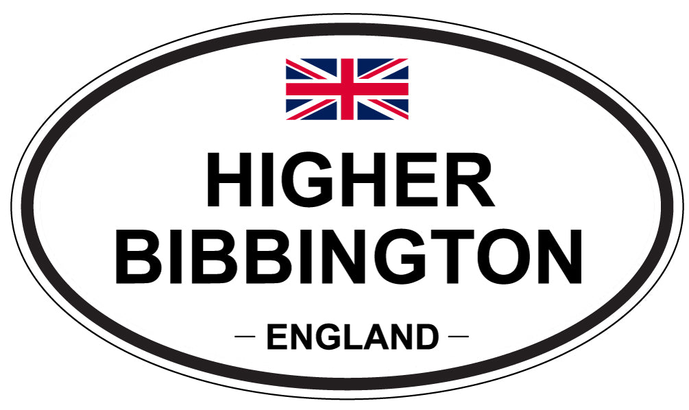 HIGHER BIBBINGTON, England - Oval Magnet