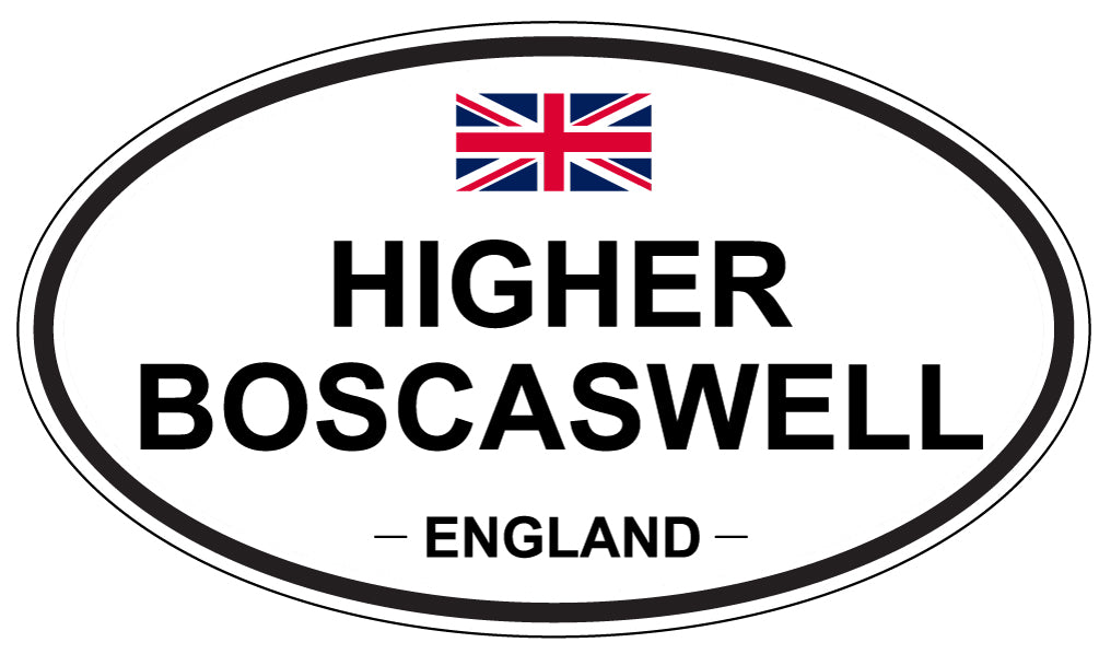HIGHER BOSCASWELL, England - Oval Magnet