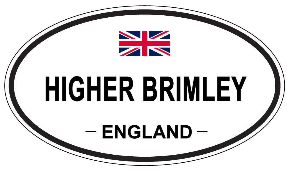 HIGHER BRIMLEY, ENGLAND - Oval Sticker