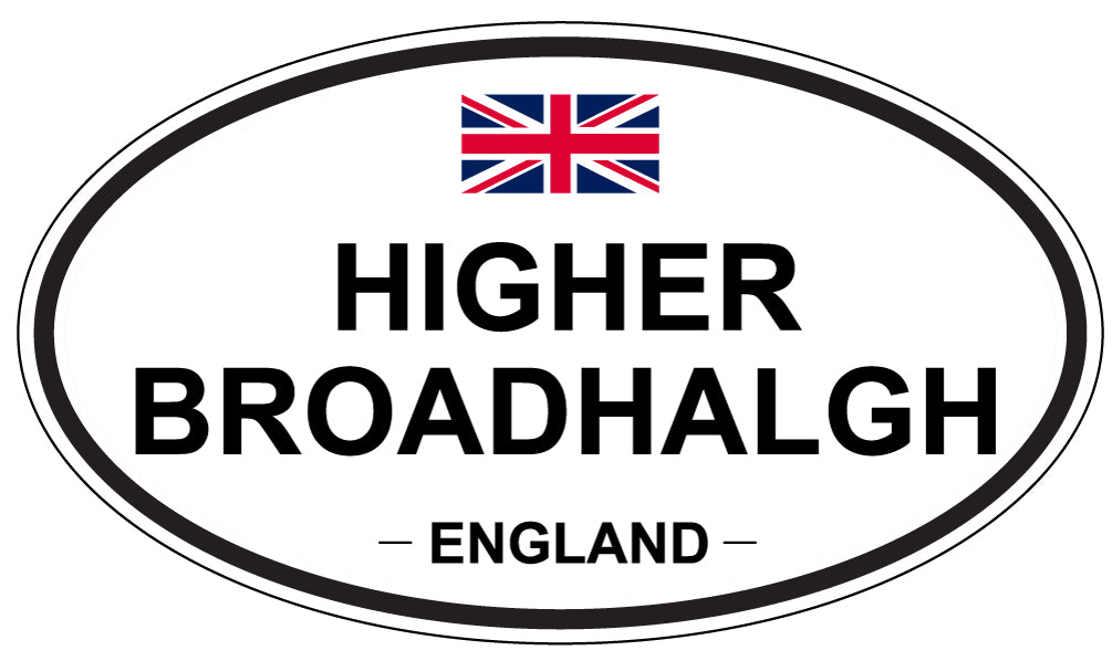 HIGHER BROADHALGH, England - Oval Magnet