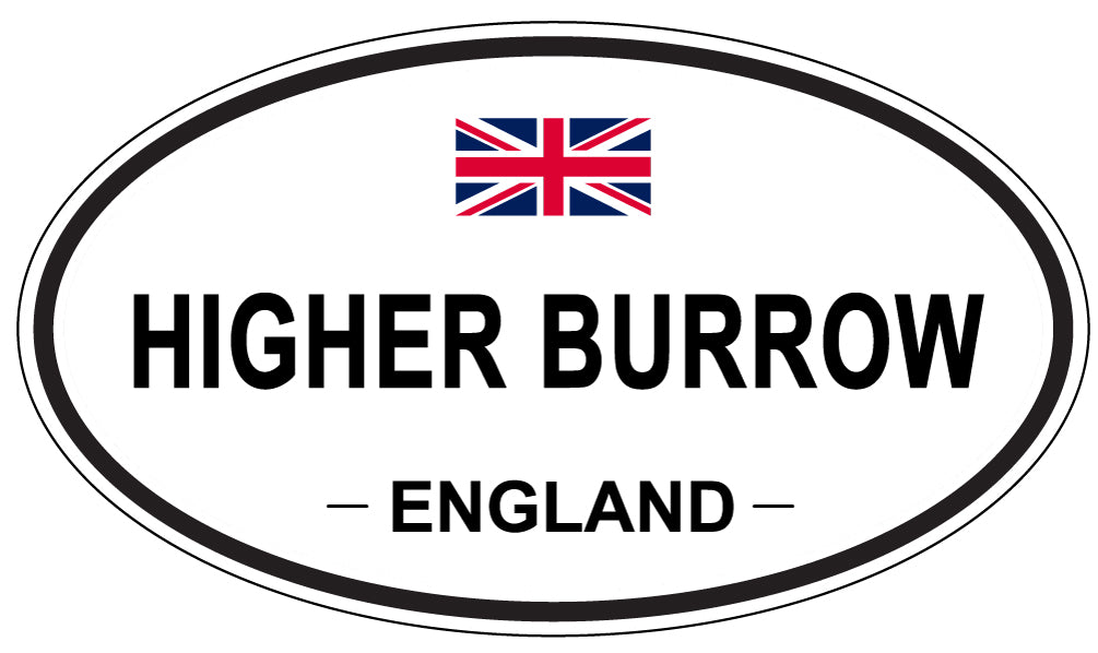 HIGHER BURROW, ENGLAND - Oval Sticker
