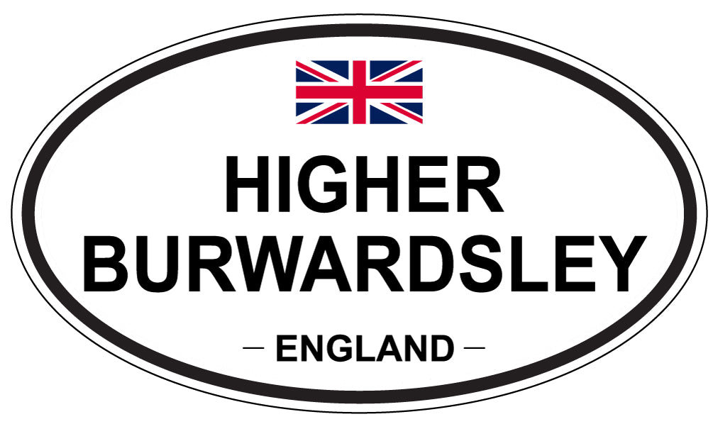 HIGHER BURWARDSLEY, England - Oval Magnet
