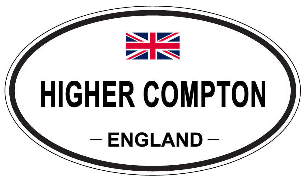 HIGHER COMPTON, ENGLAND - Oval Sticker
