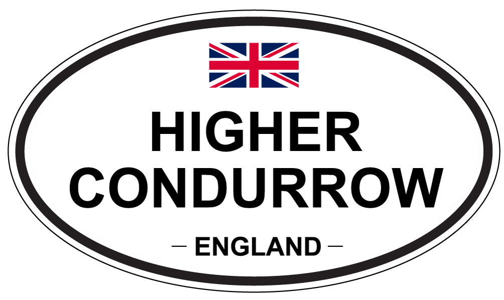 HIGHER CONDURROW, ENGLAND - Oval Sticker
