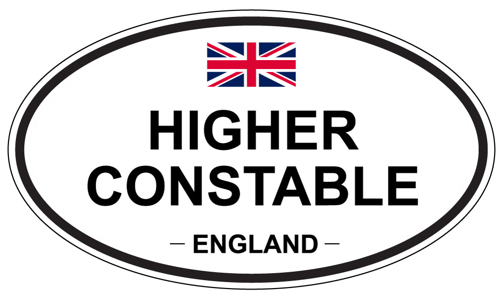 HIGHER CONSTABLE, England - Oval Magnet