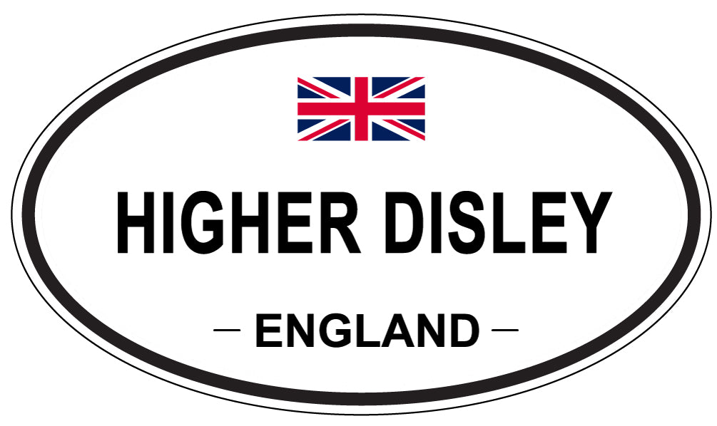 HIGHER DISLEY, England - Oval Magnet