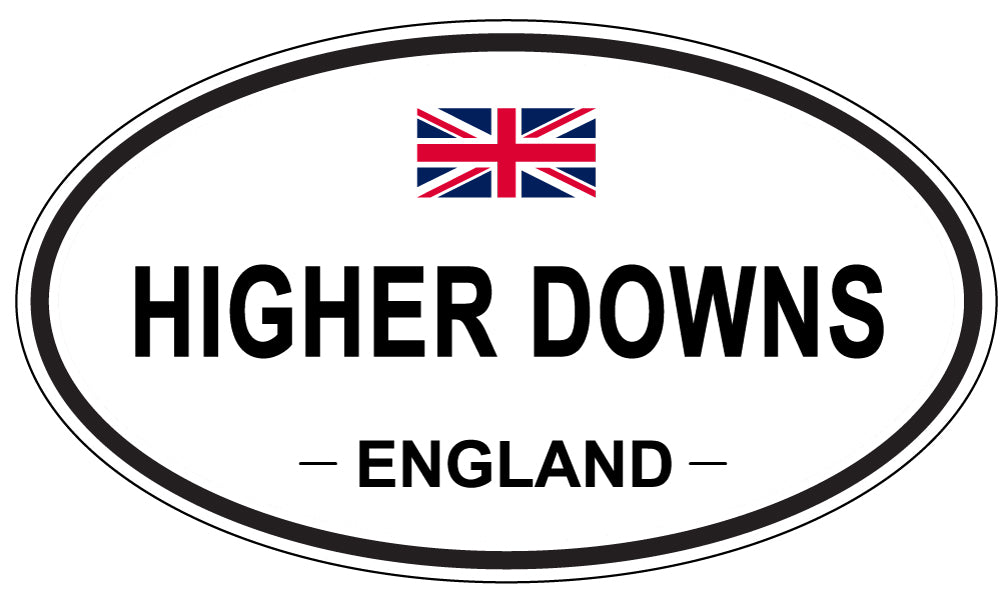 HIGHER DOWNS, England - Oval Magnet