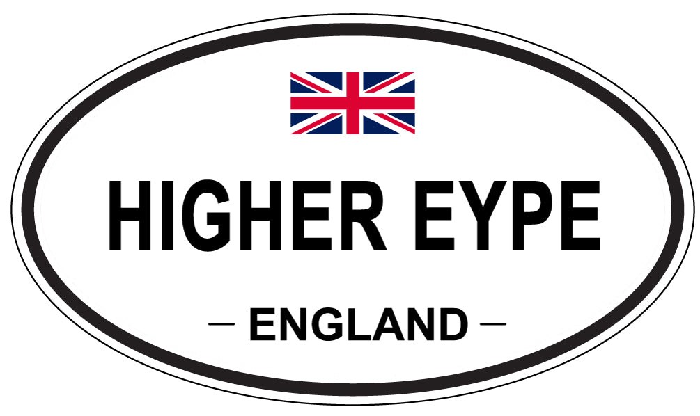 HIGHER EYPE, ENGLAND - Oval Sticker