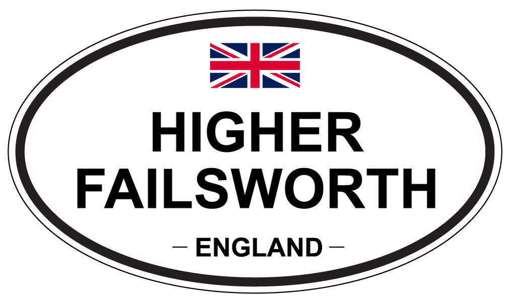HIGHER FAILSWORTH, ENGLAND - Oval Sticker