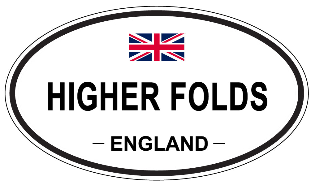 HIGHER FOLDS, England - Oval Magnet