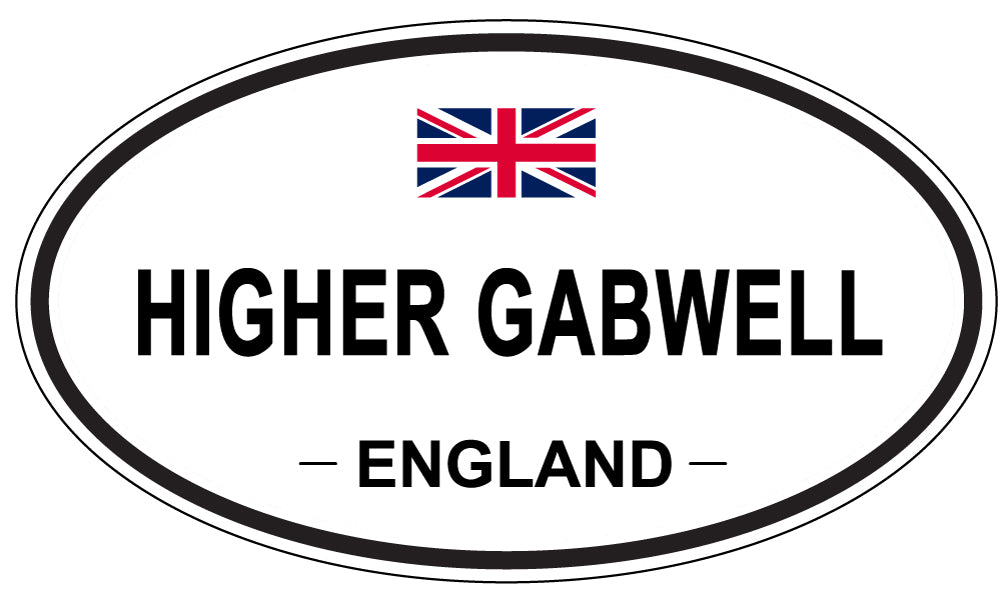 HIGHER GABWELL, England - Oval Magnet