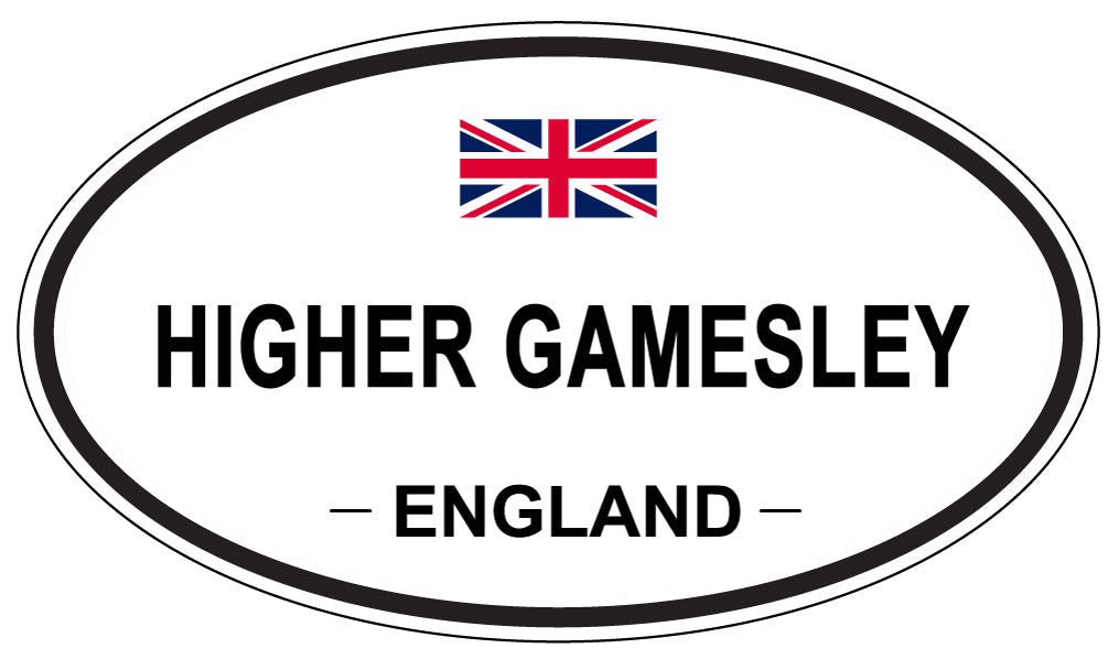 HIGHER GAMESLEY, ENGLAND - Oval Sticker