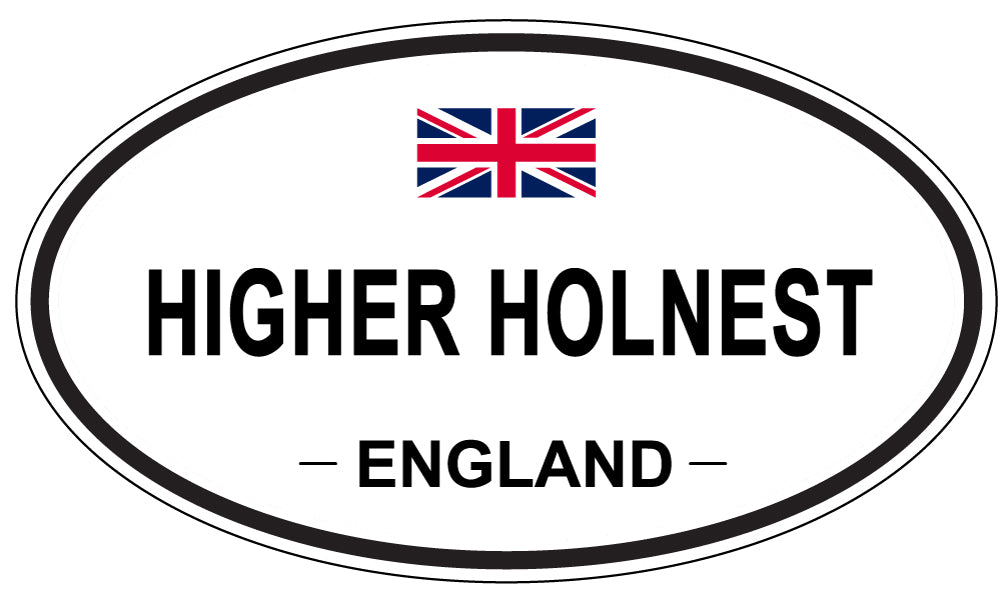 HIGHER HOLNEST, ENGLAND - Oval Sticker