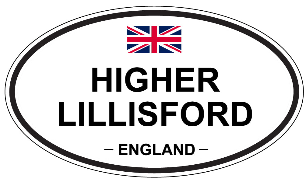 HIGHER LILLISFORD, ENGLAND - Oval Sticker