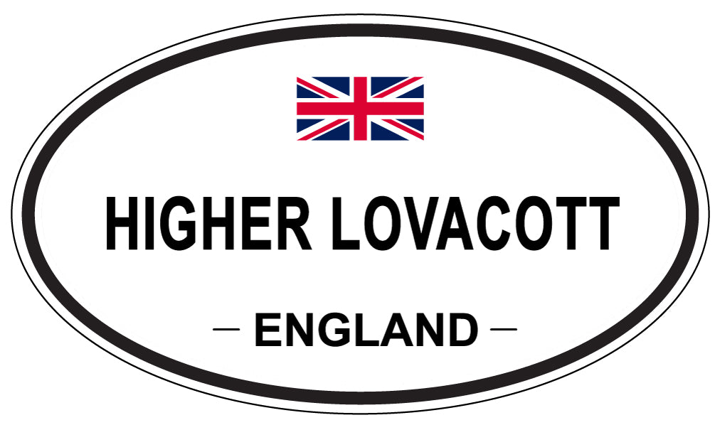 HIGHER LOVACOTT, ENGLAND - Oval Sticker