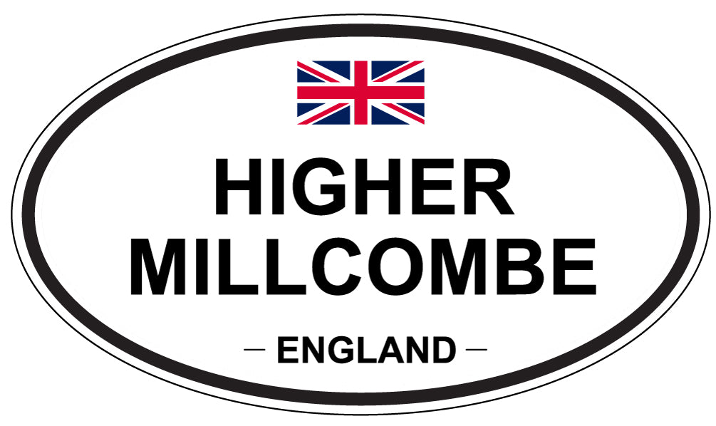 HIGHER MILLCOMBE, ENGLAND - Oval Sticker