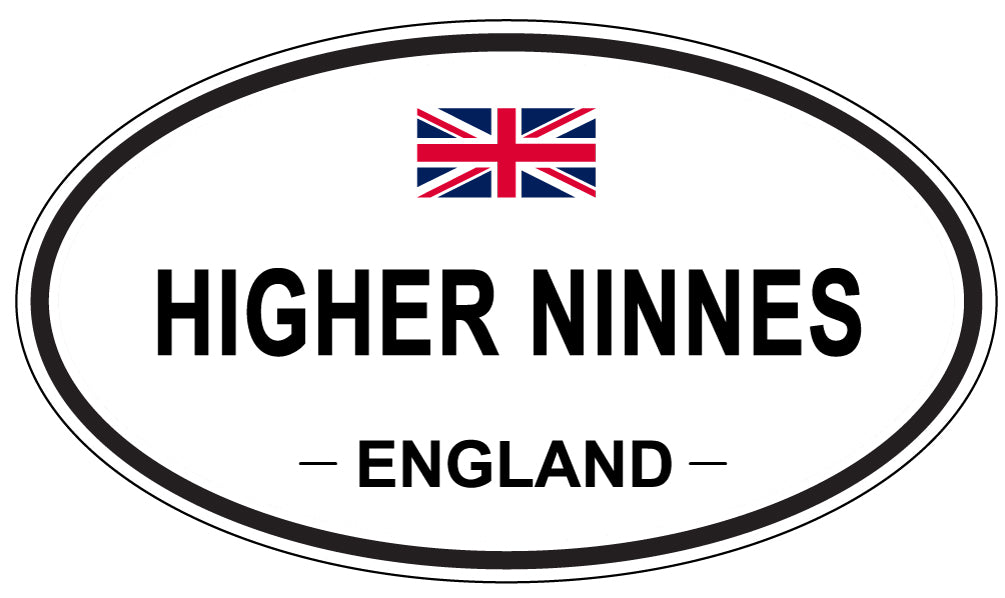 HIGHER NINNES, ENGLAND - Oval Sticker