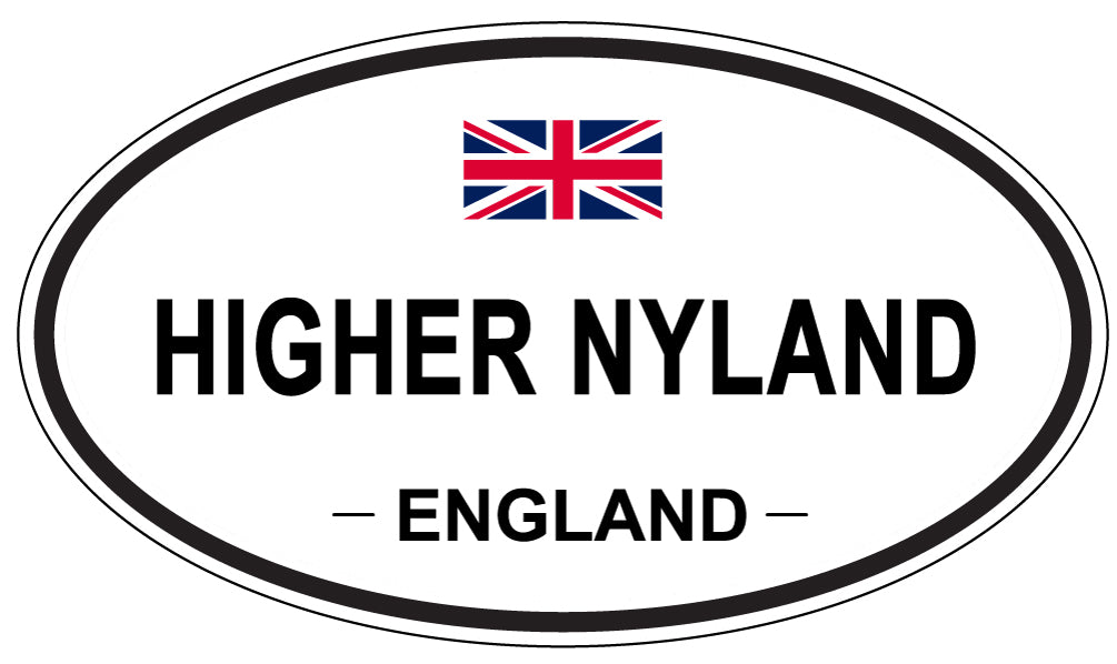 HIGHER NYLAND, ENGLAND - Oval Sticker
