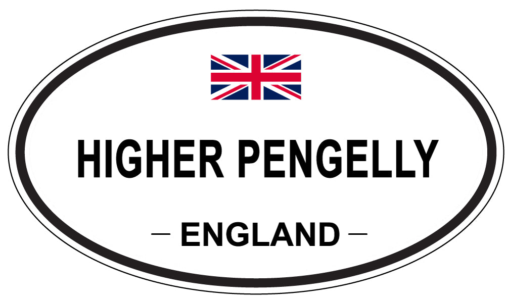 HIGHER PENGELLY, ENGLAND - Oval Sticker