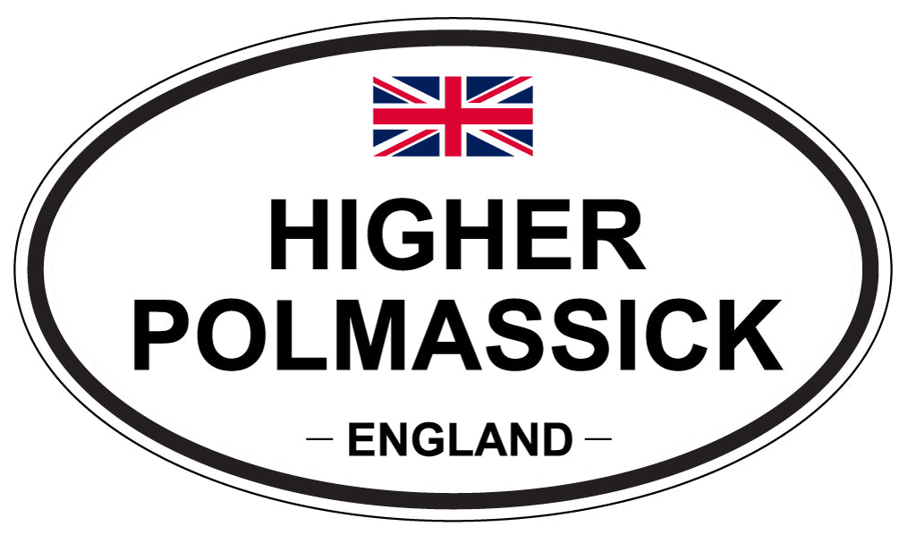 HIGHER POLMASSICK, England - Oval Magnet