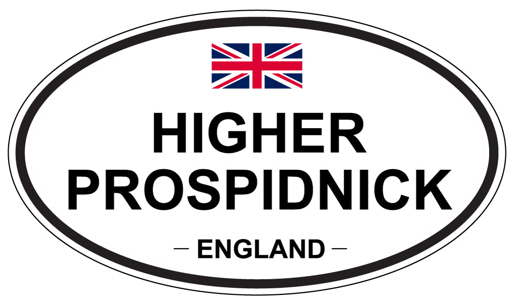 HIGHER PROSPIDNICK, ENGLAND - Oval Sticker