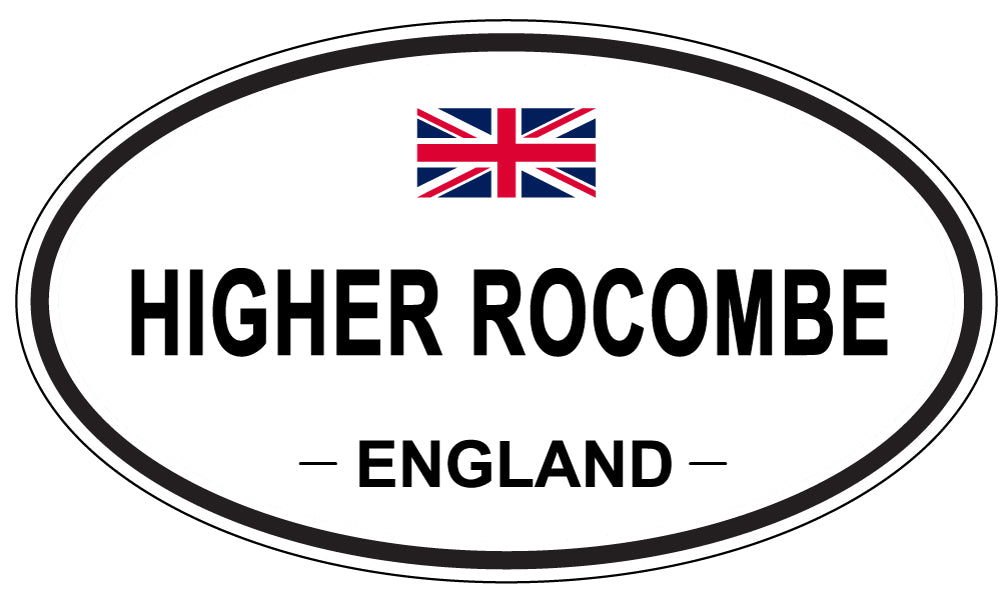 HIGHER ROCOMBE, ENGLAND - Oval Sticker