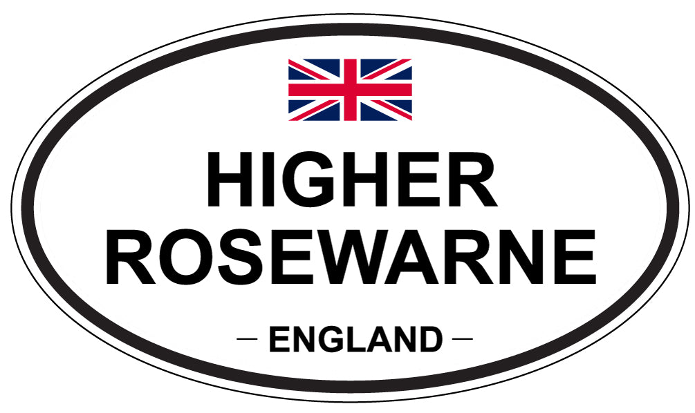 HIGHER ROSEWARNE, England - Oval Magnet