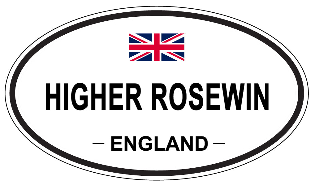 HIGHER ROSEWIN, England - Oval Magnet