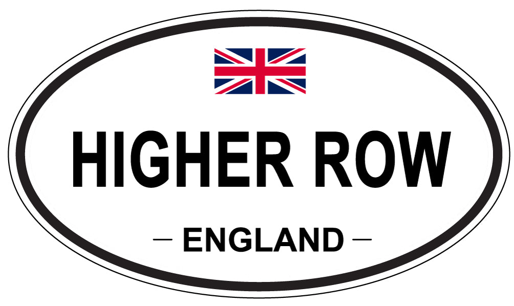 HIGHER ROW, England - Oval Magnet