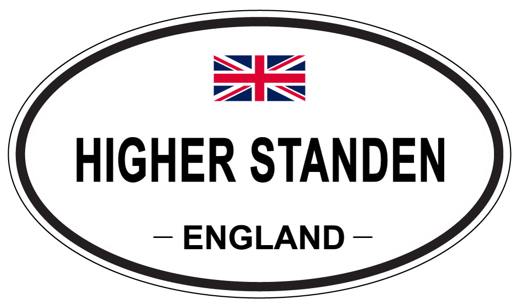 HIGHER STANDEN, ENGLAND - Oval Sticker