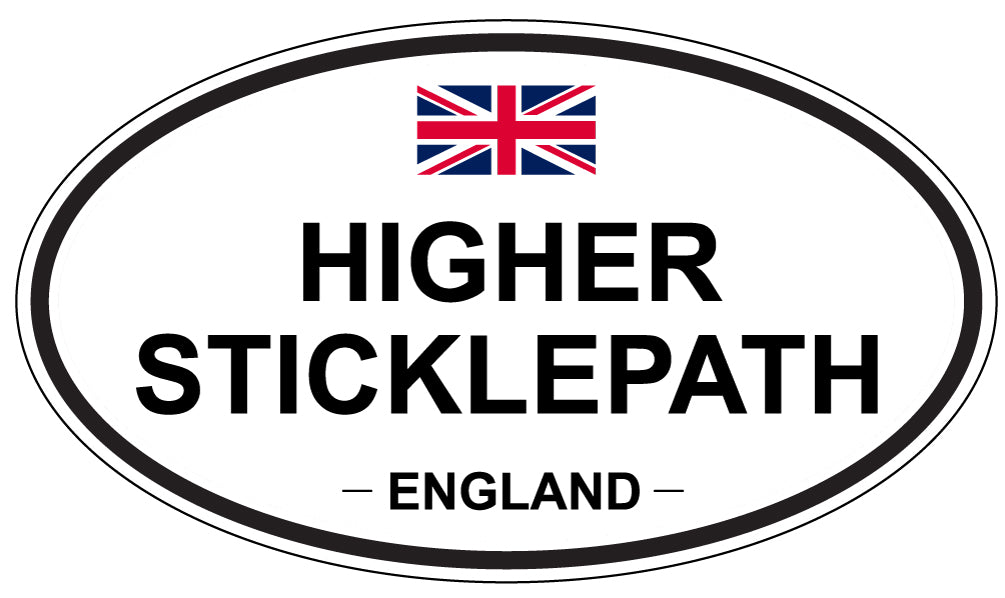 HIGHER STICKLEPATH, ENGLAND - Oval Sticker