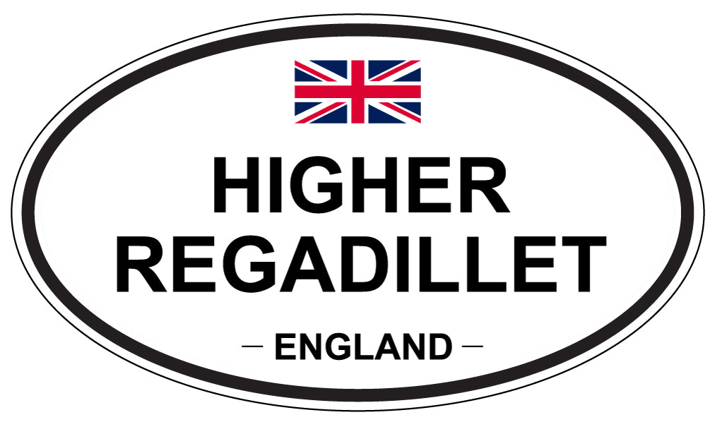 HIGHER TREGADILLET, ENGLAND - Oval Sticker