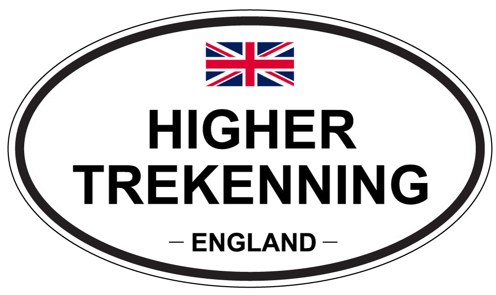 HIGHER TREKENNING, England - Oval Magnet