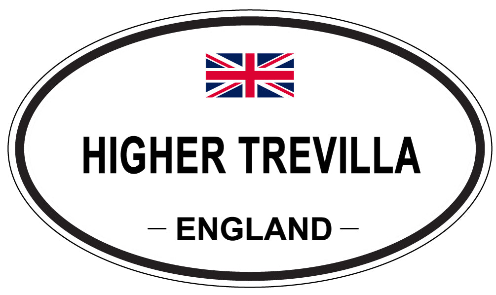 HIGHER TREVILLA, ENGLAND - Oval Sticker