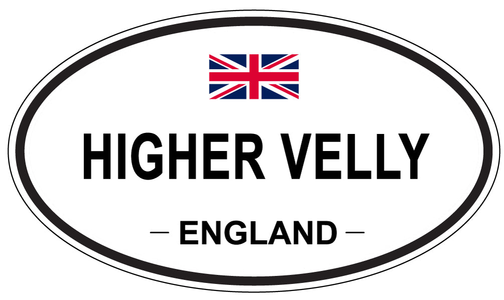 HIGHER VELLY, England - Oval Magnet