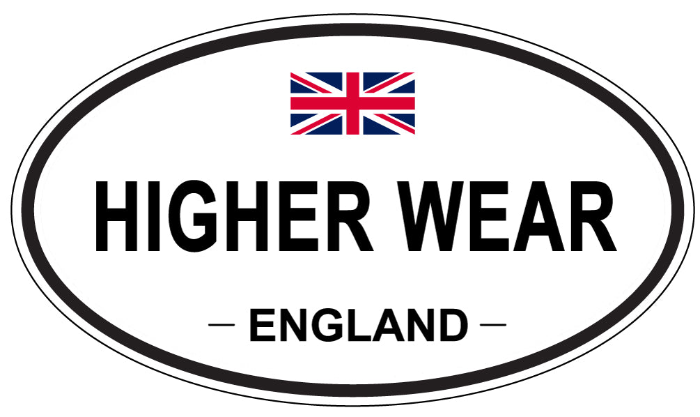 HIGHER WEAR, England - Oval Magnet