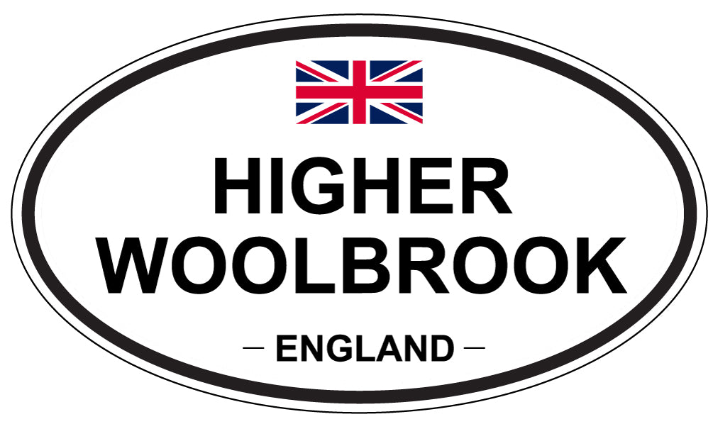 HIGHER WOOLBROOK, ENGLAND - Oval Sticker