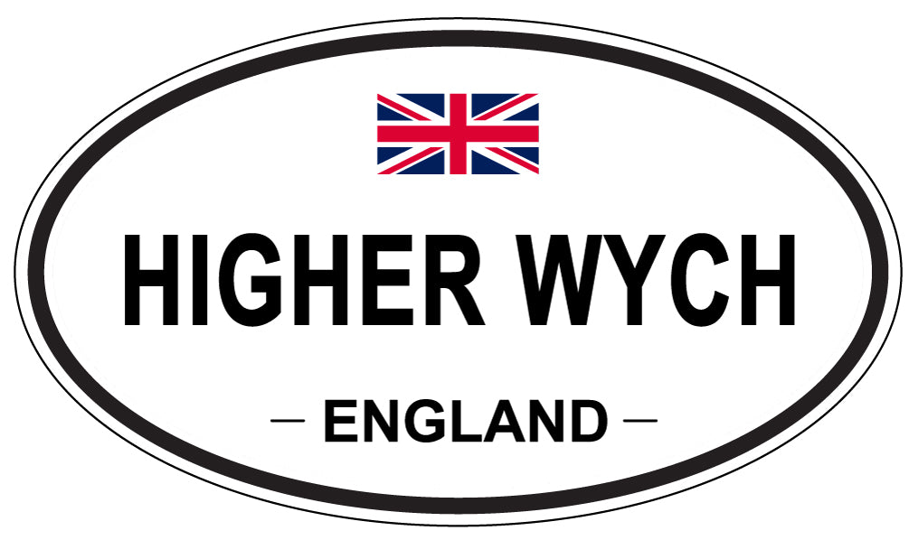 HIGHER WYCH, ENGLAND - Oval Sticker