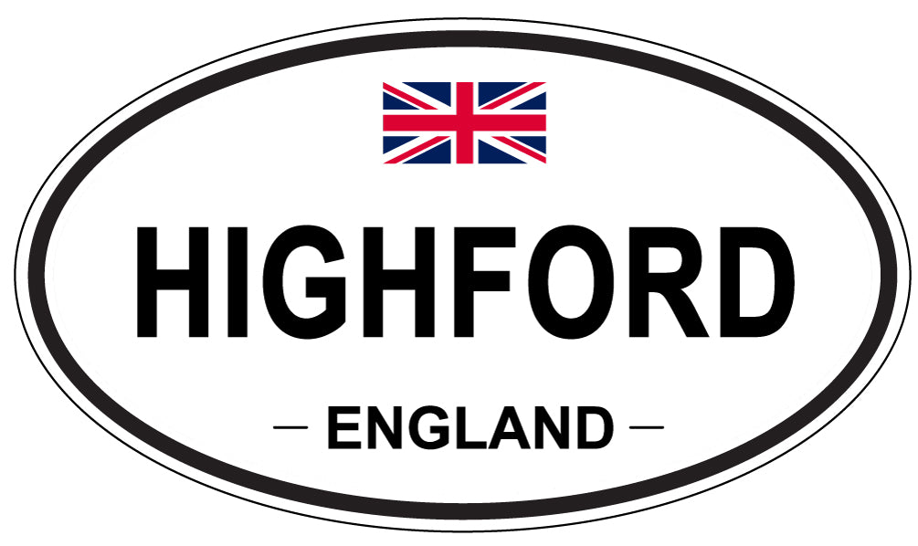 HIGHFORD, England - Oval Magnet