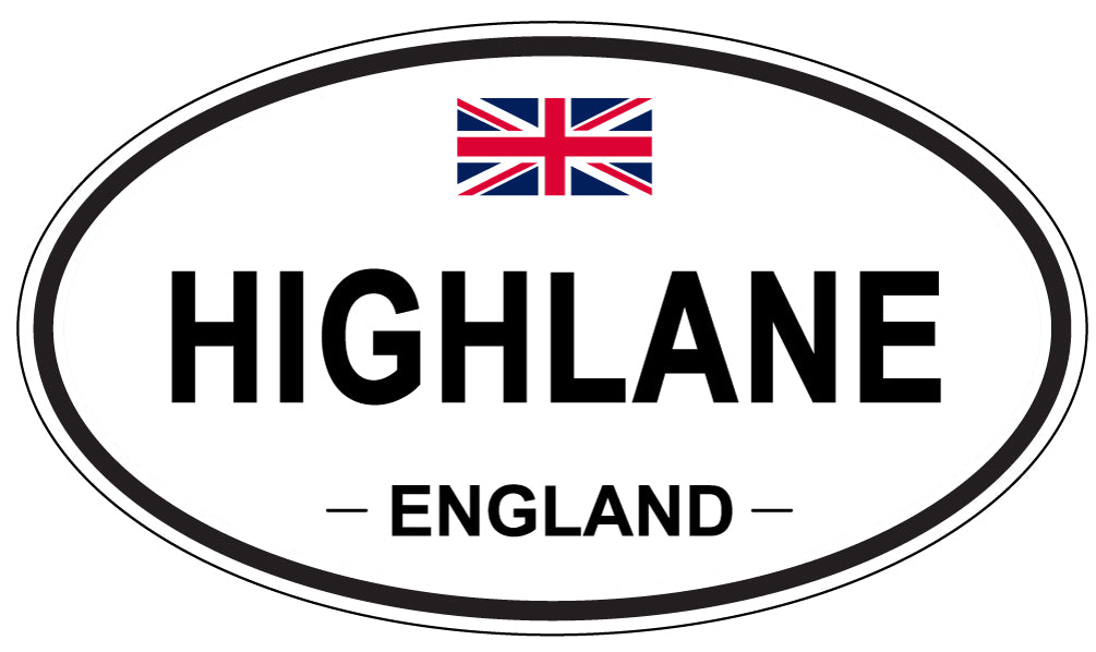 HIGHLANE, England - Oval Magnet
