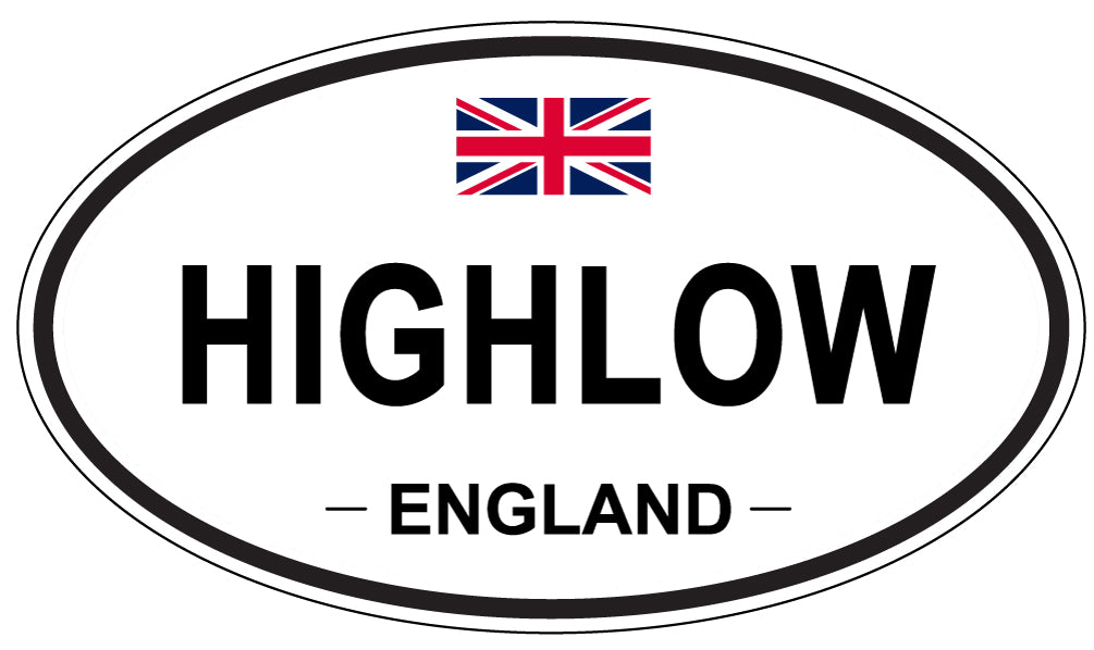 HIGHLOW, England - Oval Magnet