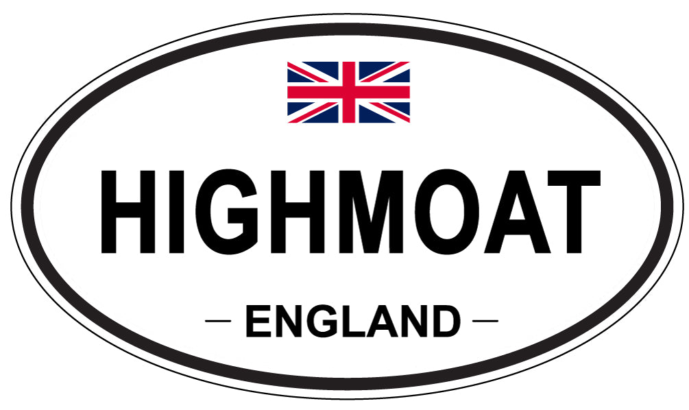 HIGHMOAT, ENGLAND - Oval Sticker