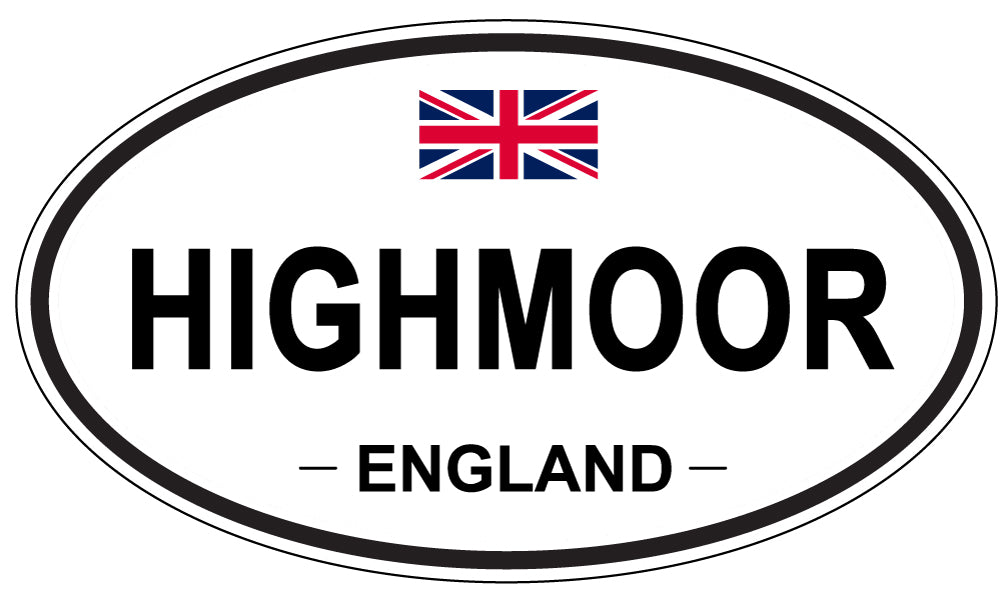 HIGHMOOR, ENGLAND - Oval Sticker