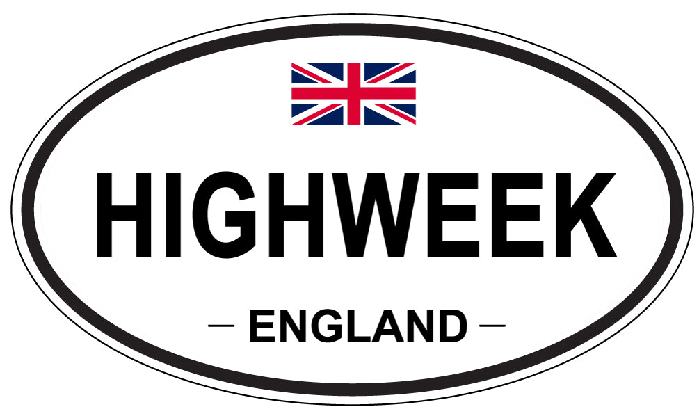 HIGHWEEK, ENGLAND - Oval Sticker