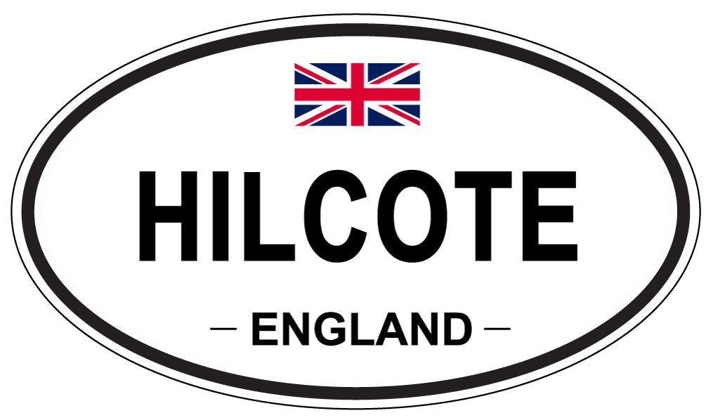HILCOTE, ENGLAND - Oval Sticker