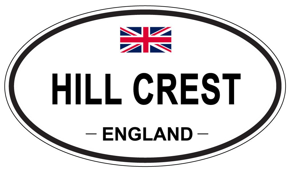 HILL CREST, England - Oval Magnet