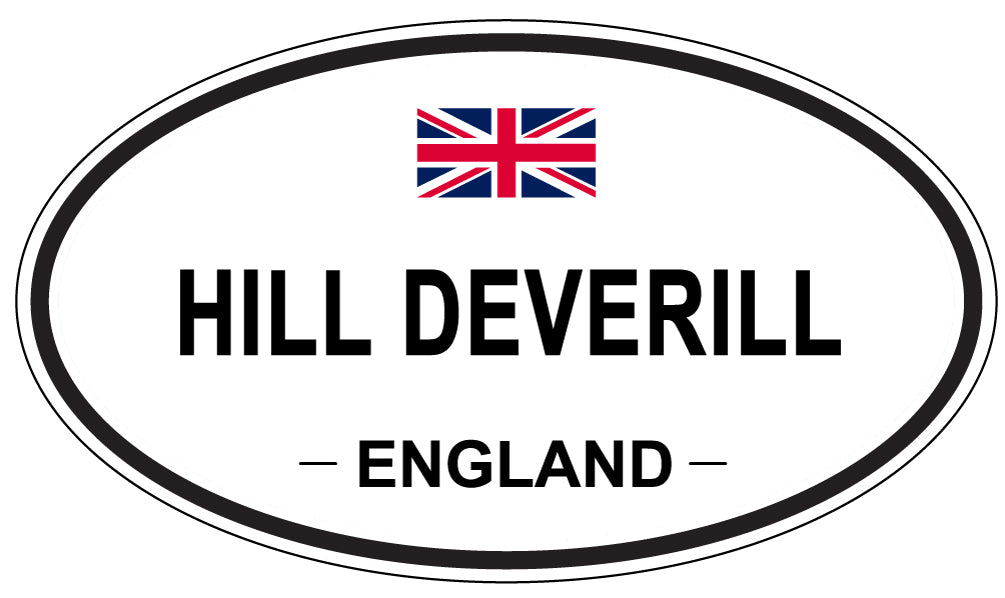 HILL DEVERILL, ENGLAND - Oval Sticker