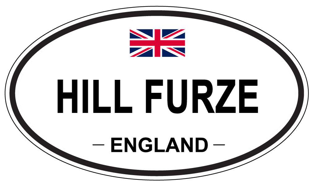 HILL FURZE, England - Oval Magnet